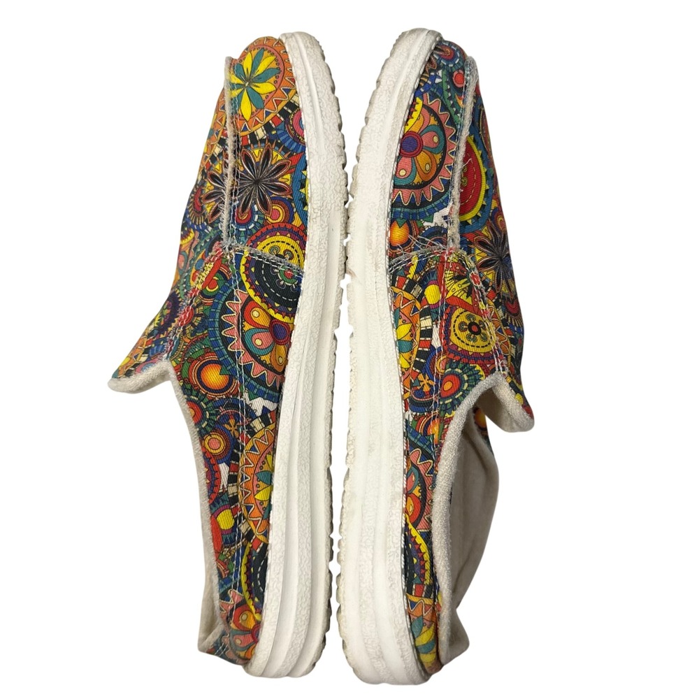 Vionic Beach 11 Slip On Shoes Multicolor Mandala Floral Boho Summer Psychedelic - Picture 4 of 8
